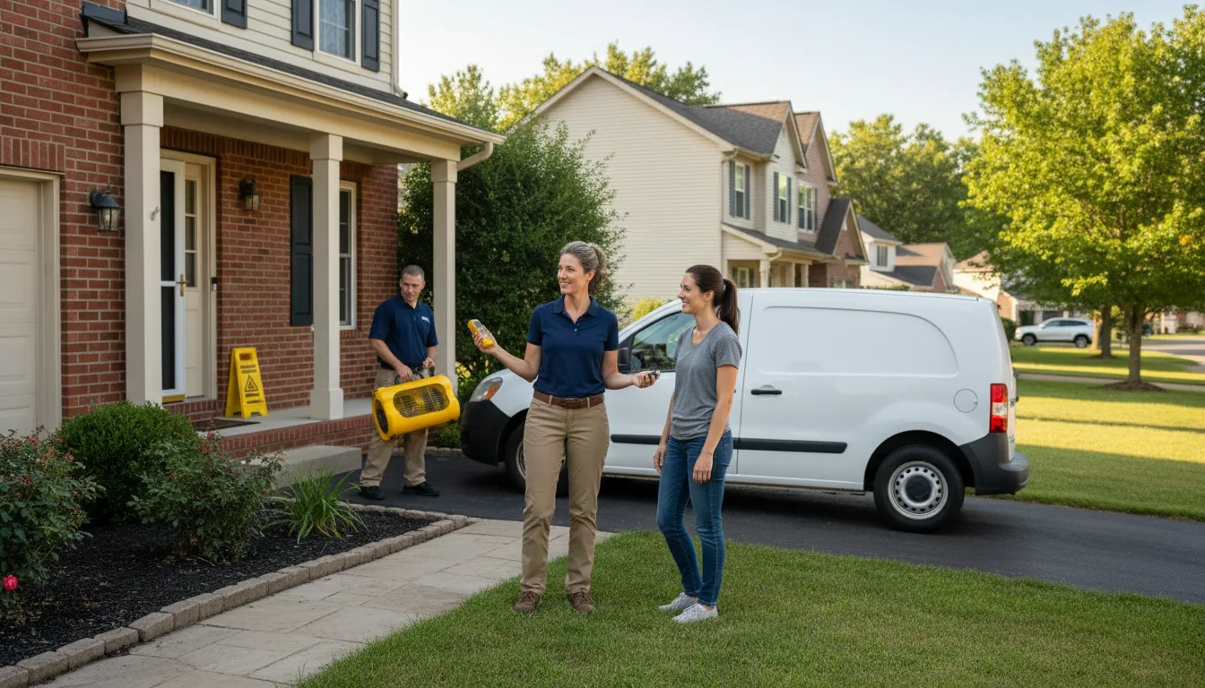 Residential water damage restoration in Kimberton, PA